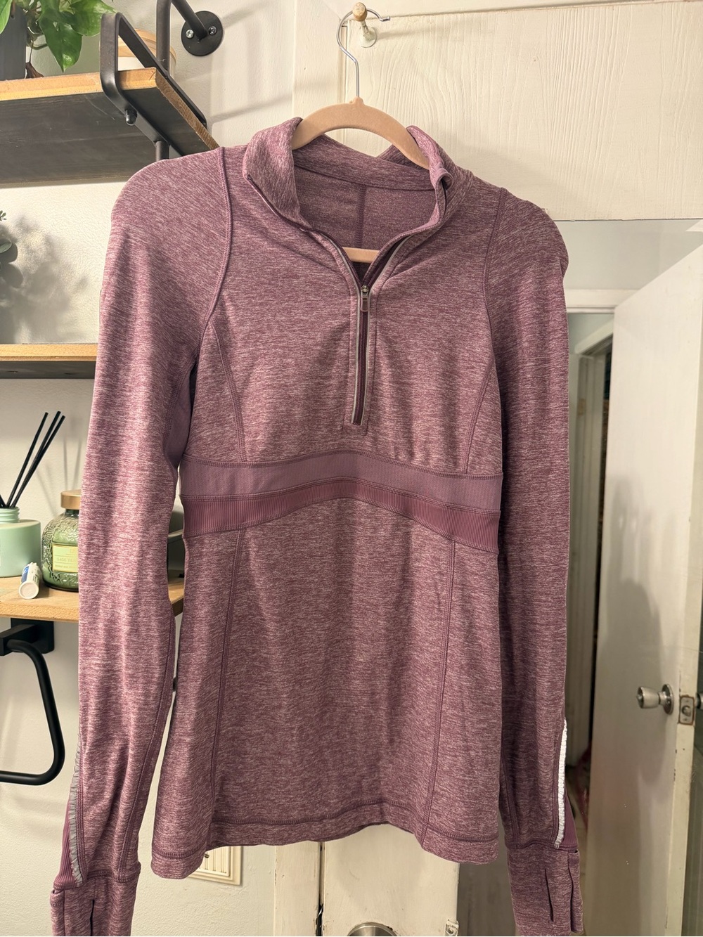 Lululemon Women’s Long-Sleeve Half-Zip Pullover - Dusty Mauve